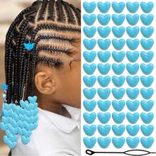 60 hạt nhựa nhiều màu sắc, thích hợp để kết hợp làm các phụ kiện tóc khác nhau, lý tưởng cho việc tạo kiểu tóc hàng ngày, đồ thủ công DIY, quà tặng hình trái tim ngày Valentine và nhiều hơn nữa. - Nhiều màu - Xem 15