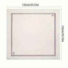 时尚百搭四面印花阿拉伯迪拜沙特阿拉伯男士头巾 - 黑色 - 查看 10