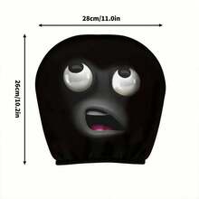 2pcs Funny Ghost Face Car Headrest Covers, Unique Car Decor Covers, Add Fun To Your Vehicle, Instantly Enhance The In-Car Atmosphere, Making Driving Less Boring, Excellent Choice For Car Interior Decoration - 2-piece Funny Face Head Pillowcase - View 3