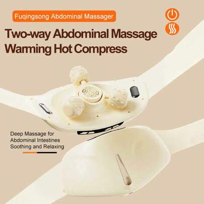 电动腹部按摩器，腹部按摩仪，腹部按摩器，适用于腹部、背部、颈部、腿部、腰部等全身按摩，便携式设计，运行稳定，易于清洁，多种模式可调节，节日送礼佳品