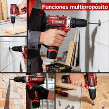 3/8'' Kit Taladro Atornillador De Impacto Inalámbrico 2 Batería - Rojo - Ver 10