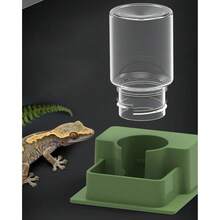 Multifunctional Transparent Reptiles Water Bowl Automatic Refill Function Reptiles Multi Level Design - Multicolor - View 9
