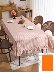 1 buah Taplak Meja Minimalis Khaki Berumbai, Gaya Rumah Pertanian Amerika untuk Dapur, Meja Makan, Meja Kopi, Rak TV, Lorong Masuk, Cocok untuk Liburan, Pesta, Pernikahan, Perjamuan, Latar Belakang Fotografi Sepanjang Musim - Khaki - View 21