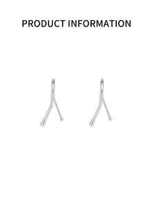1pc S925 Sterling Silver U-Shaped Minimalist Earrings, Petite & Unique, Versatile & Practical, Suitable For All Occasions - Single Nose Stud - View 5