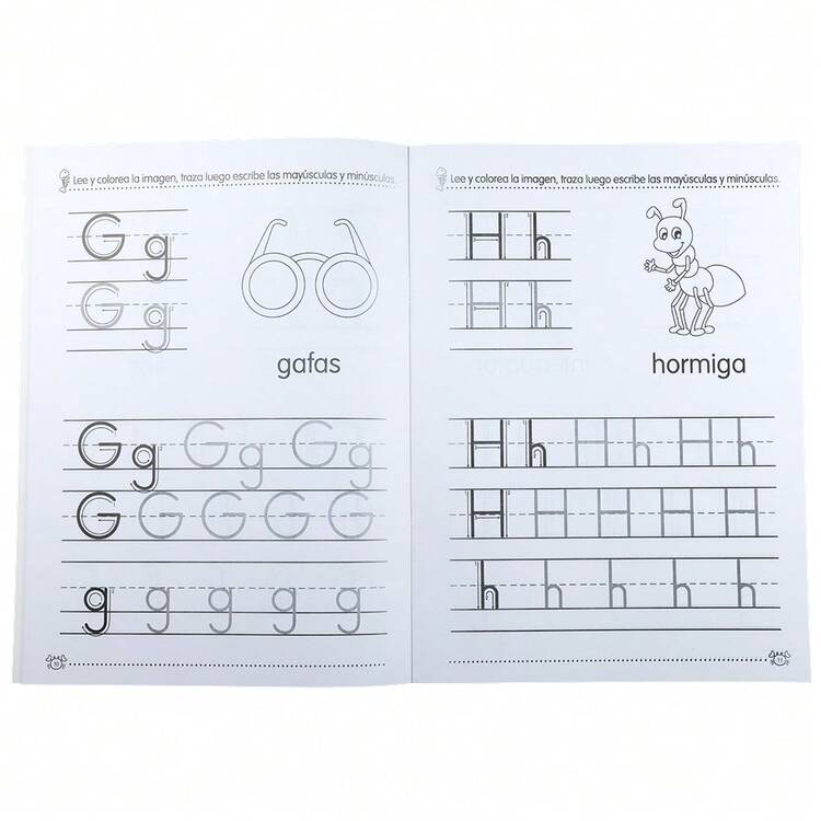 Spanish Alphabet Tracing Workbook, Suitable For Beginners, Learn Spanish Alphabet, Includes Writing Practice Of Common Spanish Vocabulary, Early Learning Activity Book For Children, Ideal For Home Education And Classroom Teaching. - Multicolor - View 4