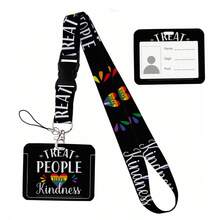 Cute Cat Cartoon Card Holder, ID Card Lanyard, Phone Strap, Key Chain, Neck Strap, Keychain, Bag Charm, Gift For Friends, Sisters, Teachers - Multicolor - View 69