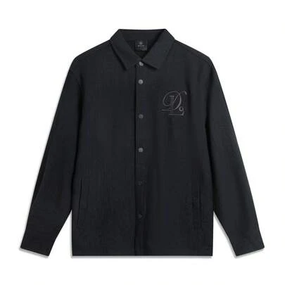 Áo sơ mi nam dài tay cài cúc Li Ning WADE DLoADING, dáng rộng, chất liệu vải pha cotton, thêu họa tiết và có túi, AFDVC25