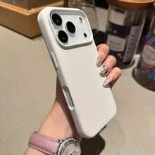 Ốp lưng silicon chính hãng cho iPhone 17 Air 16 15 14 13 12 11 Pro Max Plus, thiết kế nhẹ. - Trắng tinh khiết - Xem 7