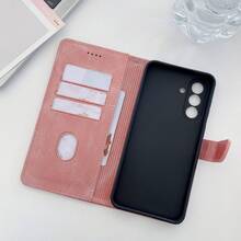 牛皮翻盖防震手机壳，带支架，高品质印花设计，适用于苹果 17 Pro Max/15 Pro Max/14 Pro Max/13 Pro Max/12 Pro Max/11 Pro Max/XS Max/7/8 Plus、11/12/13/14/15 Pro Max、三星 Galaxy S10/20/21/22/23/S24U/A05/A14/A24/A25/A34/A54、Note 11/12/13 Pro、荣耀 70/90/X7/X8/X6/X9 系列 - 粉色 - 查看 4