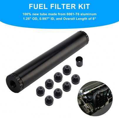Fuel Filter 1/2-28 For NAPA 4003 WIX 24003 OD 1.25" L 8" For Car Use Only
