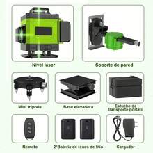 4D Nivel Láser Autonivelante Con App De 16 Lineas Nivelador Láser 360 Rotatorio Láser De Nivel Verde Profesional Con Doble Batería Niveles Laser Rotatorio Nivel Lázer Niveles Láser - por defecto - Ver 9
