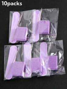 10pcs/Set Shiny Pink Dual-Sided Disposable Mini Nail Files, Suitable For Manicure Buffing And Polishing, Professional Nail Care Set - Multicolor - View 18