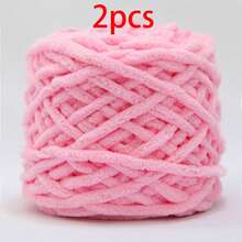 2pcs/200g Soft Ice Bar Chenille Yarn, Thick Chenille Yarn Suitable For Handmade DIY Soft And Thick Knitted Yarn, Can Be Used To Make Blankets, Scarves, Dolls, Slippers, Crochet Yarn - Multicolor - View 16