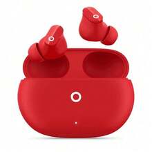 Beat Studio Buds - Auriculares inalámbricos verdaderos con cancelación de ruido - Compatibles con iOS y Android, con micrófono integrado, clasificación IPX4, auriculares resistentes al sudor, auriculares de clase 1 - Rojo - Ver 2