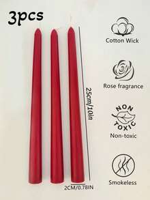Set cadou lumânări cu lungimea de 25 cm, fabricate din ceară de soia și ceară de parafină, arde timp de 8 ore, include aromaterapie pentru a vă face să vă simțiți încântați, lumânare esențială pentru decorul casei, potrivită pentru Ziua Îndrăgostiților, Ramadan, cadouri decorative de Crăciun, excelentă pentru femei, cadouri de iarnă, prieteni apropiați - Multicolor - Vizualizare 10