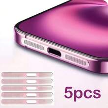 5/10 Pcs Speaker Mesh Dust Cover Sticker Fit For IPhone 15/16 Series