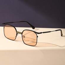 1pc Fashionable Men's Eyeglasses With Unique Frame And Lens Design, For Everyday Wear - Multicolor - View 4