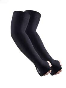 2 Pieces Set: Ice Silk Summer Cycling Sun Protection Headgear, Motorcycle Windproof Mask + Ice Silk Sleeve Covers - Multicolor - View 5