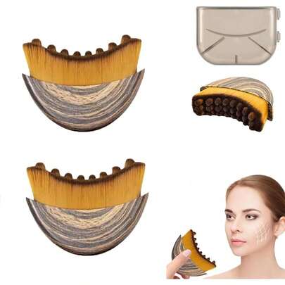 New Lymphatic Contour Face Brush, Lymphatic Drainage Massager For Face,Ergonomically Designed To Fit The Skin Precisely And Relieve Fatigue