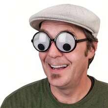 1pc Funny Rotating Eyeball/Dizzy Glasses, Costume Accessory & Photo Prop - Multicolor - View 7