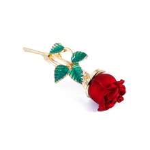 1pc Valentine's Day Rose Brooch New Fashion Elegant Korean Style High-End Clothing Collar Pin Accessory - 彩色 - 查看 5