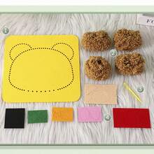 DIY Sewing Kit, Cartoon Animal Line Sewing Patterns, Simple DIY Project, Animals, Fruits, Learn To Sew Toys, Birthday Gift, Suitable For Boys And Girls - Cartoon Animal Yarn Drawing - View 7