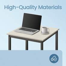 Bar Table, Tall Kitchen Table For Breakfast, Dining Room Table - Vintage White and Black - View 6