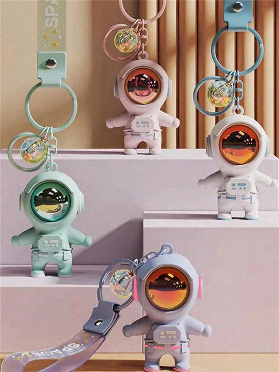夜光钥匙扣，精致宇航员钥匙扣，服装配饰吊坠，包包吊坠，精美礼物，节日礼物，情侣钥匙扣，情侣吊坠，生日礼物，圣诞礼物，新年礼物