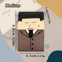 1个日式趣味橡皮擦，无绒光头男创意恶作剧橡皮擦，可爱文具，适合儿童和艺术家，办公用品，返校文具，学习用品 - 彩色 - 查看 11