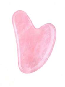 1pc Natural Jade Gua Sha Massage Board, Rose Quartz Gua Sha Scraping Board, Jade Facial Massage Tool, Suitable For Facial, Neck, Back And Body Gua Sha Massage - Multicolor - View 12