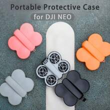 For NEO Drone Portable Protective Case, Available In Black, Grey, Pink And Orange, Plastic Material, Free Carabiner | 2 In 1 All-Round Protection | Protect Lens And Screen | Portable & Easy Storage | Essential Photography Accessories For Holiday Travel