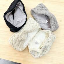 1条女士针织抓绒内衬发带，冬季保暖弹力护耳头巾，柔软加厚发带，适合寒冷天气和户外活动，可爱舒适的发饰礼品 - 彩色 - 查看 8