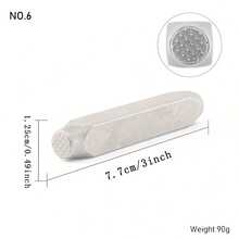 Square/Round Textured Punch Stamp Tools - DIY Jewelry Making Handcraft And Art Punching Kit, 12 Shapes Available