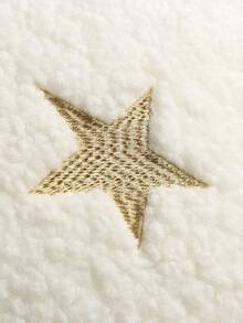 1/2 件斋月吉祥枕套，开斋节刺绣枕套，斋月家居装饰，斋月装饰品，18 x 18 英寸金色对比星月图案，家居装饰，房间装饰，仅含枕套 - 米色 - 查看 8