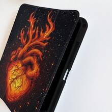 1个360°旋转三层平面保护壳，带笔槽，火焰爱心元素设计，兼容iPad 10.2/8英寸/iPad Air 11英寸/iPad Pro 13英寸/iPad Pro 12.9英寸/iPad 9.7英寸/iPad Mini 6/7英寸、MatePad 11.5英寸/10.4英寸/SE 11英寸、荣耀平板V8 Pro 12.1英寸/8 12英寸、iPad 5/iPad 6S Pro/iPad 7/6英寸，非常适合学生和上班族使用。