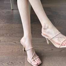 High Heel Sandals For Women - Apricot - View 3