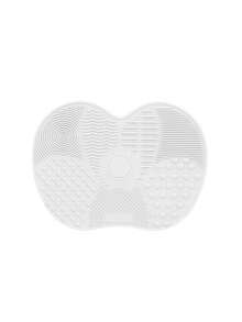 1 pieza Alfombrilla de silicona para limpiar brochas de maquillaje, soporte de secado con ventosa portátil para brochas, esponjas y borlas de maquillaje - Multicolor - Ver 16