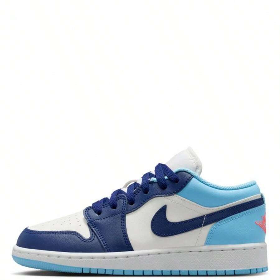 Nike Air Jordan 1 Low Sail Blue Chill 553560-149 GS & Women's Fashion Sneaker New - Màu xanh lam - Xem 1