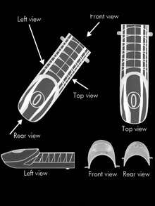 120片装法式双层美甲延长模具 - 可重复使用的亚克力双用途模具，边缘光滑，是DIY美甲和沙龙级法式美甲延长的理想之选 - 無色 - 查看 7