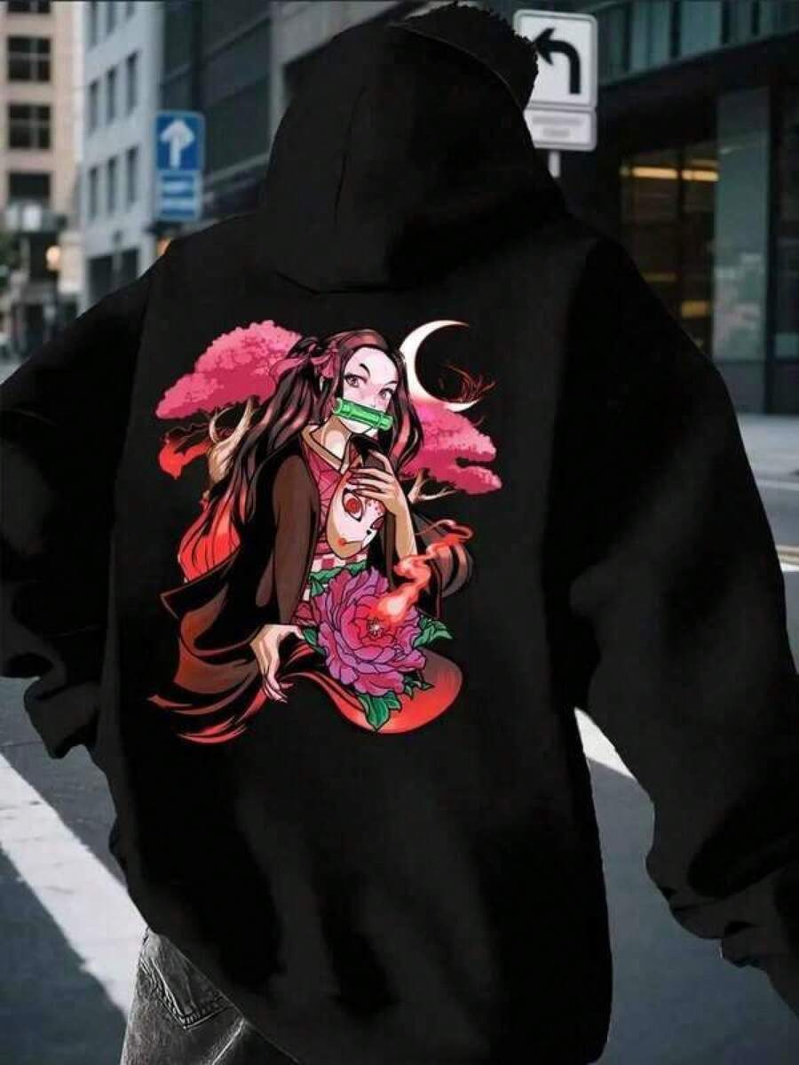 Men Outdoor Hoodies & Sweatshirts - Black - View 1