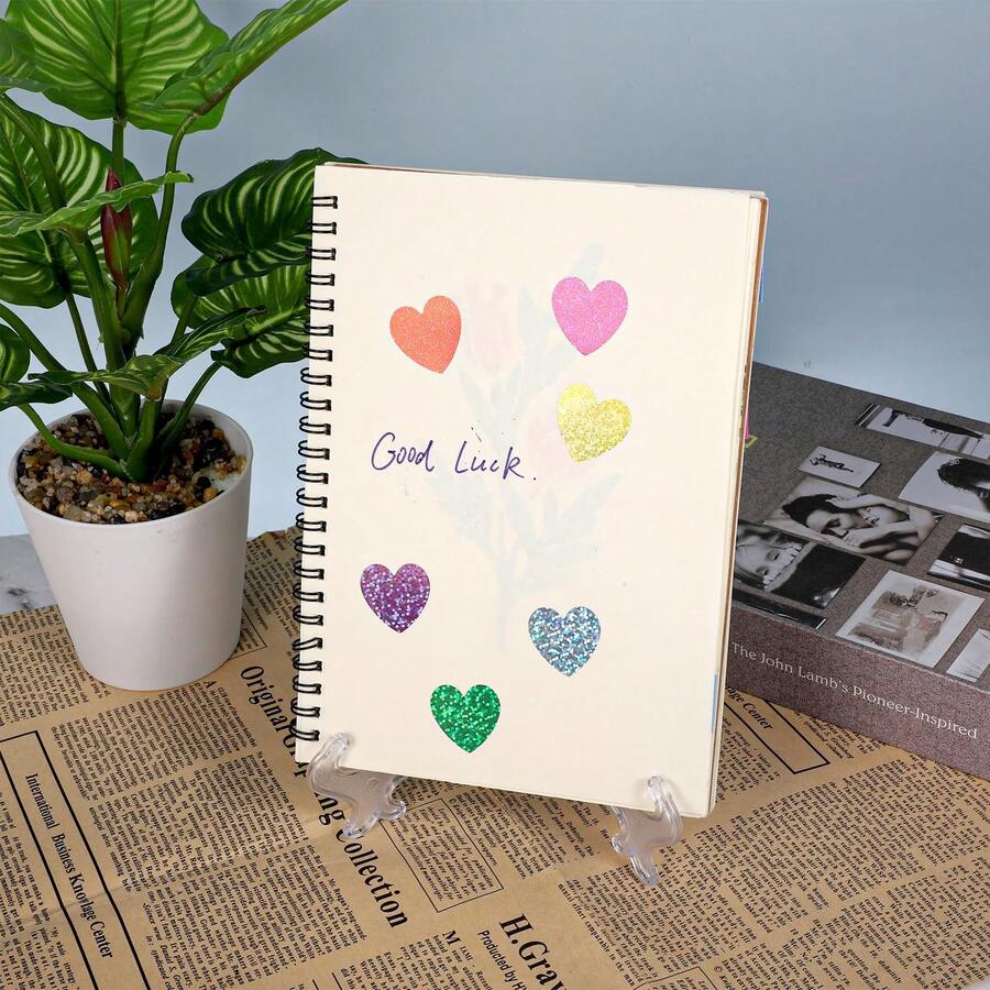 Transparent Plastic Hanging Plate Rack, Gold Electroplated Iron Art Plate Display Stand For Plates, Trophies, Clocks, Photo Albums, Painting Plates - Clear - View 1