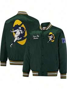 Wild Card Weekend Team Baseball Jacket 3D Digital Printing Streetwear AFC North Champions Gear Soft Cotton Baseball Tee - Green Bay - 查看 2