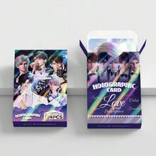 124张全息卡片、动漫贴纸、LOMO卡、照片卡、双面卡、礼盒装收藏卡/明信片/书签、LOMO卡贴纸套装、粉丝必备收藏品 - 彩色 - 查看 4