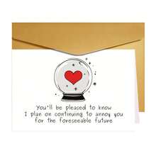 1 Valentine's Day Gift Card With Envelope, Anniversary Card, Funny Valentine's Day Card, Magical Wife, Valentine's Day Gift Box Card, Birthday Card, Birthday Card, Gift Card, Souvenir - Xk213 - View 12