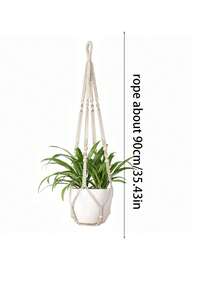 Macrame Plant Hangers Indoor, 1pc Macrame Hanging Planters For Indoor Plants - Hanging Plant Holders Indoor Hanging, Macromay Plant Hangers For Indoor Plant Hanger - Multicolor - View 17