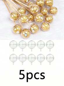 5个~50个糖果巧克力花架透明球，DIY透明巧克力盒支架，松露巧克力包装球盒，新年、情人节、婚礼、毕业典礼、母亲节、周年纪念日、派对、生日花束包装材料的理想之选，送给家人和朋友的完美礼物 - 彩色 - 查看 10