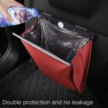 Car Seat Back Magnetic Trash Bag, Storage Bag, Organizer Bag - A - View 11