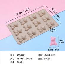 Molde de silicona en forma de oso de peluche lindo para hacer chocolate, decoración creativa de postres para el Día de San Valentín - Multicolor - Ver 6