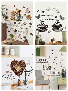 1pc Removable Self-Adhesive Wallpaper, Suitable For Living Room Wall Decor, Window Decor - Cute Creative Wall Decor, Applicable For Room Art Decor, Bedroom Decor - Multicolor - View 1