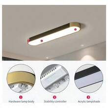 Lámpara de Techo Modernos LED 36W Regulable Para Sala Cocina Decorativas Luz Blanca Cálida a Fría